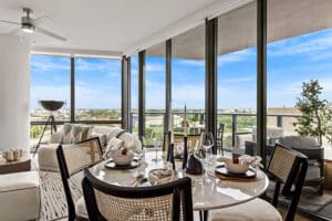 living room with elevated views