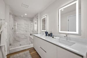 luxury interior image of the bathroom