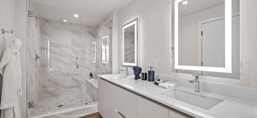 luxury interior image of the bathroom